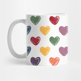 Colorful heart pattern Mug